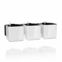 Wall Planters Lechuza Green Wall Home Kit Glossy - White