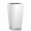 Lechuza Cubico 40 (15.6" D) Planter - White