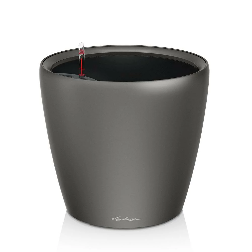Lechuza Classico LS 50 (19.5" D) Planter - Charcoal Metallic Floor Planters 3 Lechuza Classico LS 50 (19.5" D) Planter - Charcoal Metallic Floor Planters